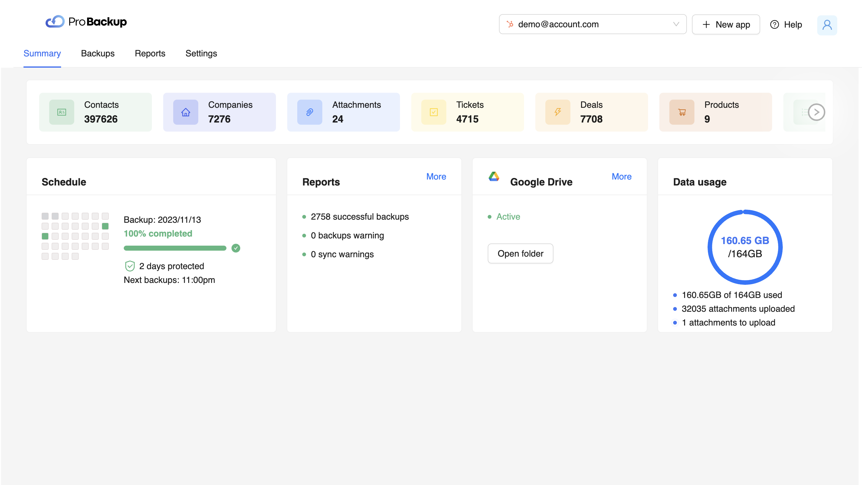 Daily, automated backups of your data.
